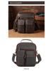 Tide Cow Men's Vintage Crazy Horse Leather Crossbody Messenger Bag