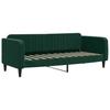 Vidaxl Sofa Z Materacem Do Spania, Ciemnozielona, 80X200 Cm, Aksamit