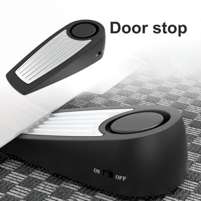 Door Stopper Alarm with Portable Lock 125dB Anti-slip Front Door Protection Rubber Security Door Wedge for Home Travel