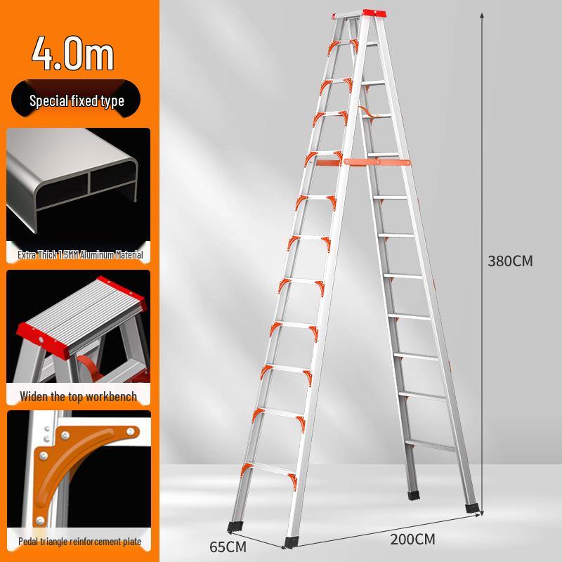 Ruiyang Aluminum Alloy Portable 2m A-frame Folding Ladder