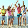 1-100Pcs Hawaiian Leis Flowers Hawaiian Flower Wreath Necklace  Artificial Garland for Luau Party Birthday Decorations Supplie