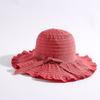 Summer Style Women's Travel Sun Protection Foldable Washable Fashionable Sweet Dome Patterned Sun Hat