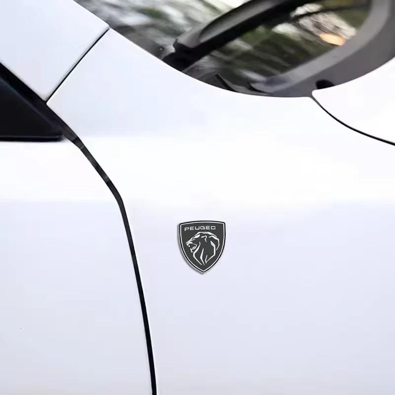 3D Car Metal Badges Stickers for Peugeot Multiple Models Trunk Body Window Side Accessories Compatible with A408 308 3008 Rifter