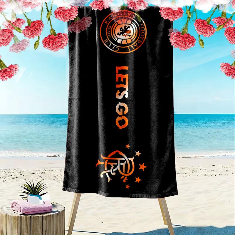 Rangers FC Print Beach Towel, Large Soft Quick Dry Towel for Beach Camping Swimming