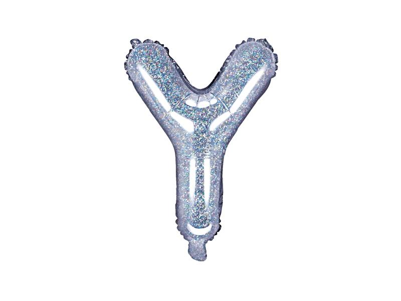Foil Balloon Letter Y 35cm Holographic 1 pcs
