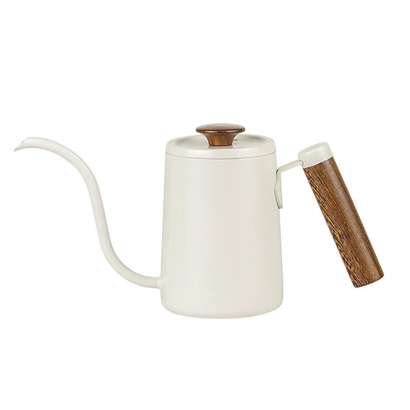 With Siphon Kettle Gooseneck Coffee Solid Wood Handle