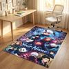 Personalized Crystal Velvet Carpet,Jujutsu Kaisen Custom Printed Name, Plush Area Rug For Home Indoor Decor