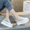 7CM Women Sandals Platform Wedge Sneaker Sandals Slides Women 2025 Summer Shoes Air Mesh Shoes Mules Shoes Slippers Breathable