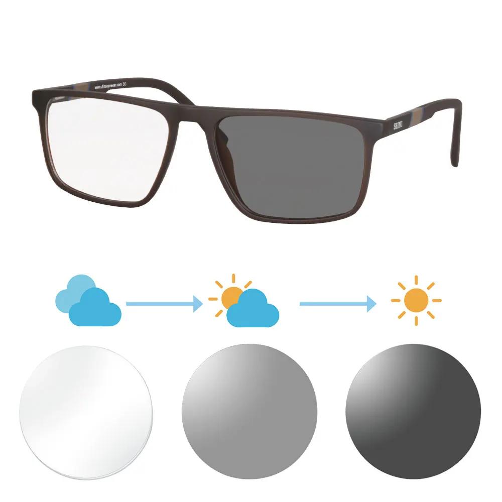 SHINU Anti-Blue Light Progressive Glasses Protect Eyes From Screen Strain Presbyopic Glasses Near and Far Multifocal Eyeglasses