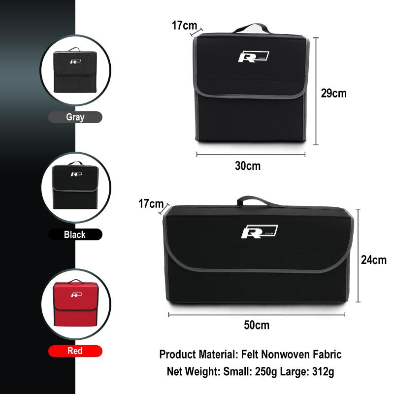 PIG1 Car Trunk Felt Storage Box Folding Organizer Auto Interior Accessories For Volkswagen VW Scirocco Golf Passat Polo Tiguan