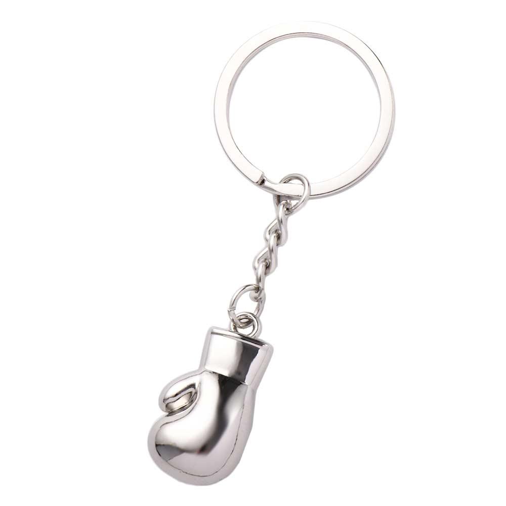 

Boxer Movement Fighting Backpack Pendant Packaging Decoration Keys Holder Boxing Gloves Keychains Bag Pendants Gift Souvenir срібний