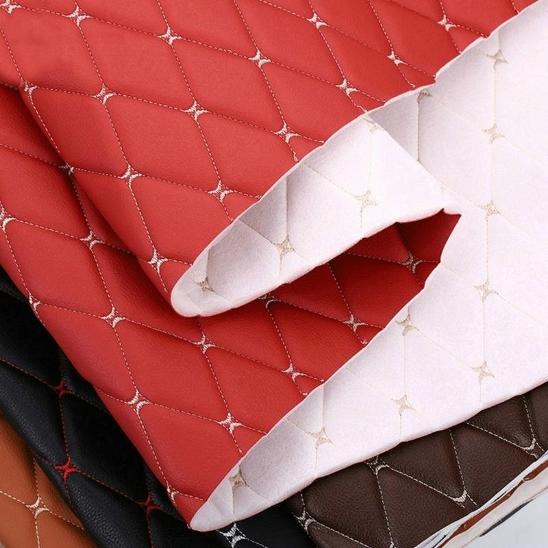 1Piece Leather Fabric PVC Leather DIY Material For Bags Car Foot Pad Automotive Interior Home Decoration Size 1X1.55M
