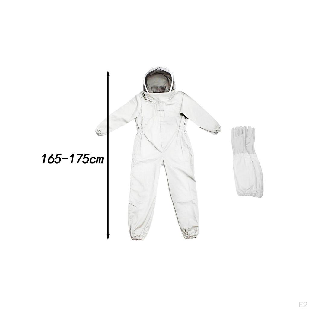 Combinaison de protection contre les abeilles, veste d'apiculteur, Costume ventilé avec chapeau, gants à capuche