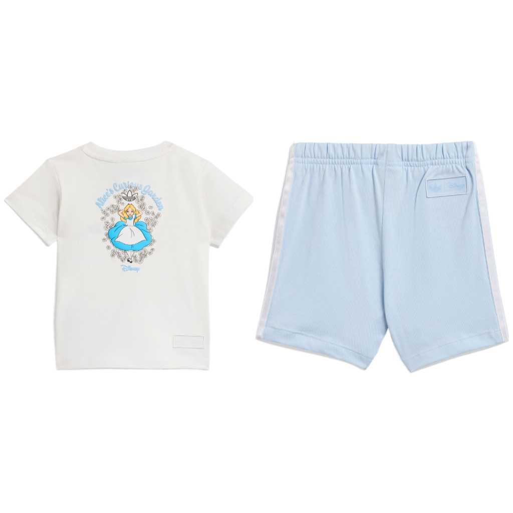 

Adidas Originals X Disney Collaboration Casual Sports Set Soft Comfortable Cotton Crew Neck 2 Piece Kids sets KE0477 104