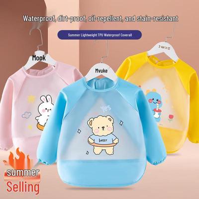 Bata Delantal Impermeable de Manga Larga para Bebé