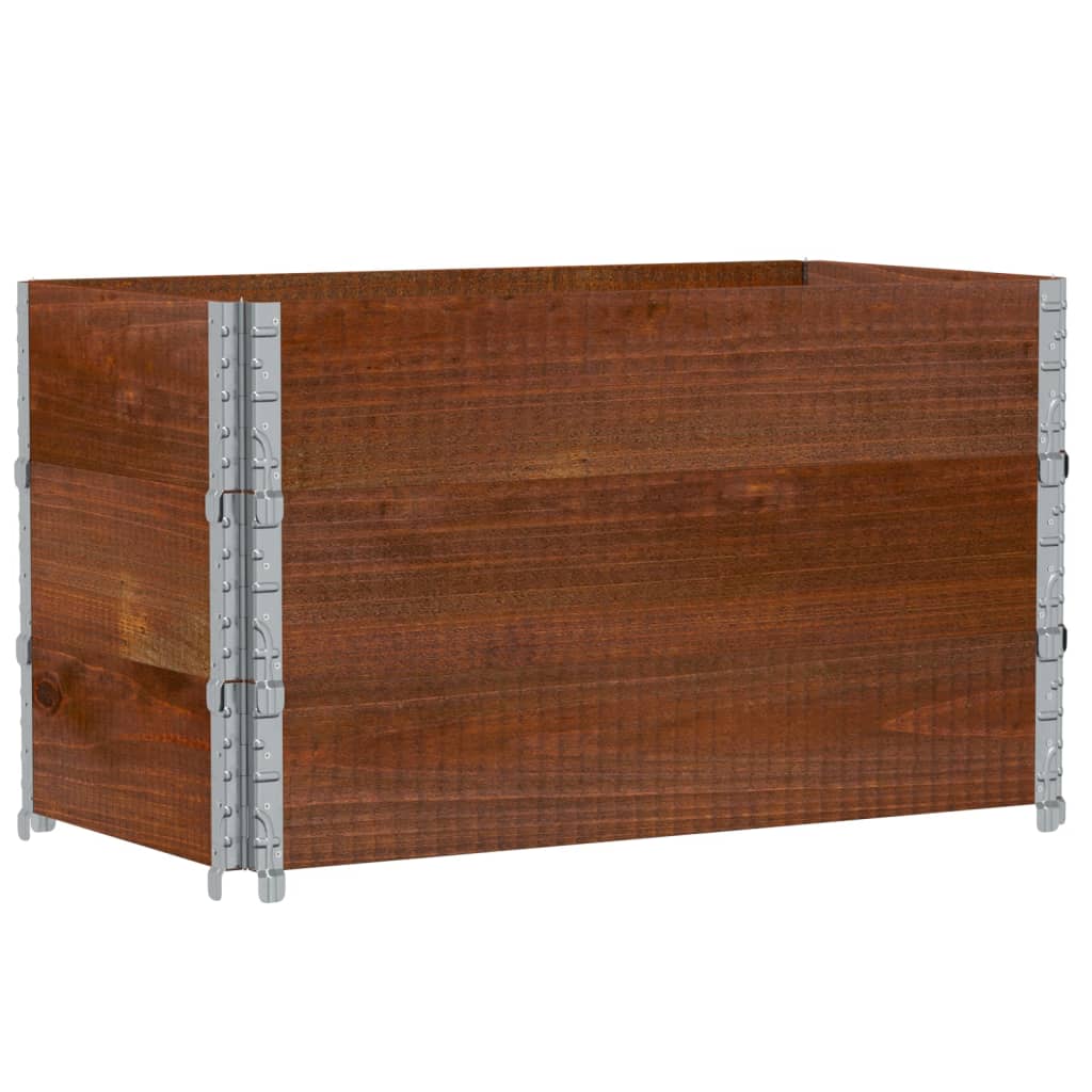 Plant Box Brown 100 X 50 Cm Solid Pine Wood