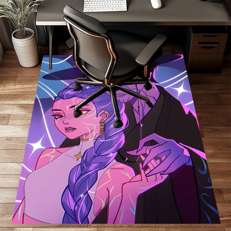 1pc KPop Demon Hunters18 Design Printed Area Rug Carpet for Bedroom Living Room Home Decor Rugs Mat Non Slip Mat Rug for Bedside