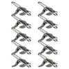 10Pcs Lures Clip Speed Clip for Sea Freshwater Fishing Line Clip Fishing Clip Stainless Steel Fishing Impact Baits Clip