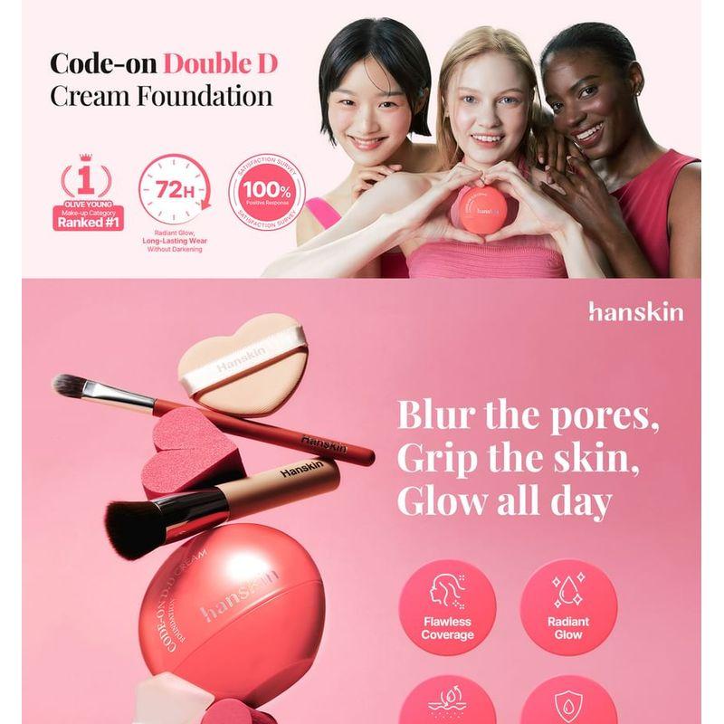Hanskin - Code-On D.D Cream Foundation - 6 Colors