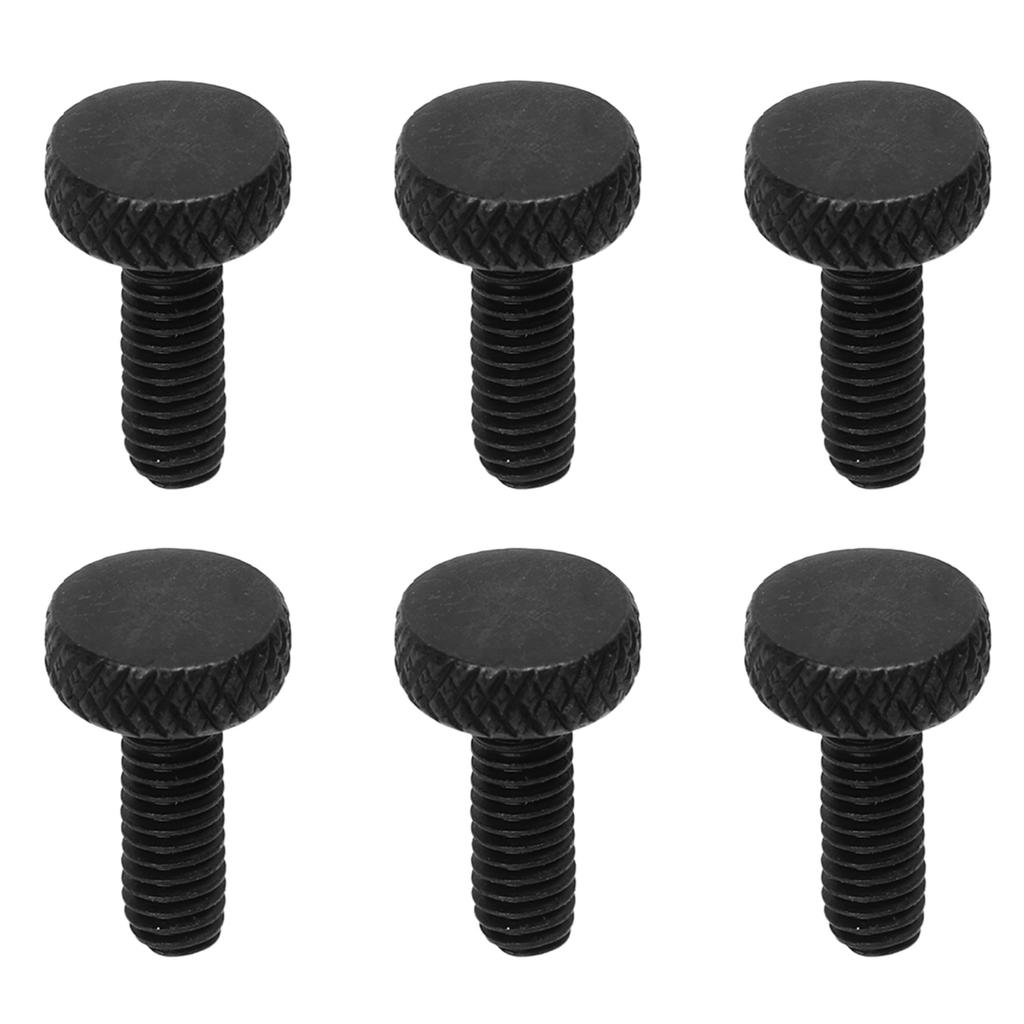 6 Pcs Tremolo Bridge String Locking Screw Metal Electric Guitar Tremolo Bridge Fine Tuning Screws Black