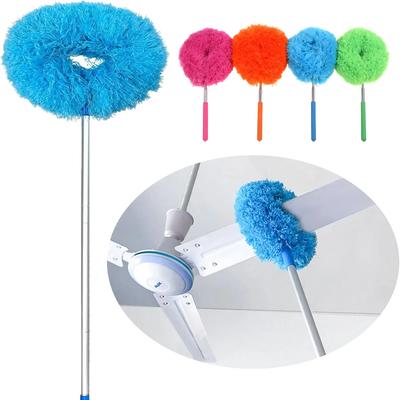 Extendable Feather Duster for Home Cleaning Washable Reusable Dusting Stick for Ceiling Corner Gap Furniture