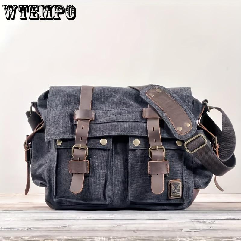 Vintage Messenger Bags Laptoptas Grote Capaciteit Schoudertas Voor Wandelen Reizen Kerst/Halloween cadeau