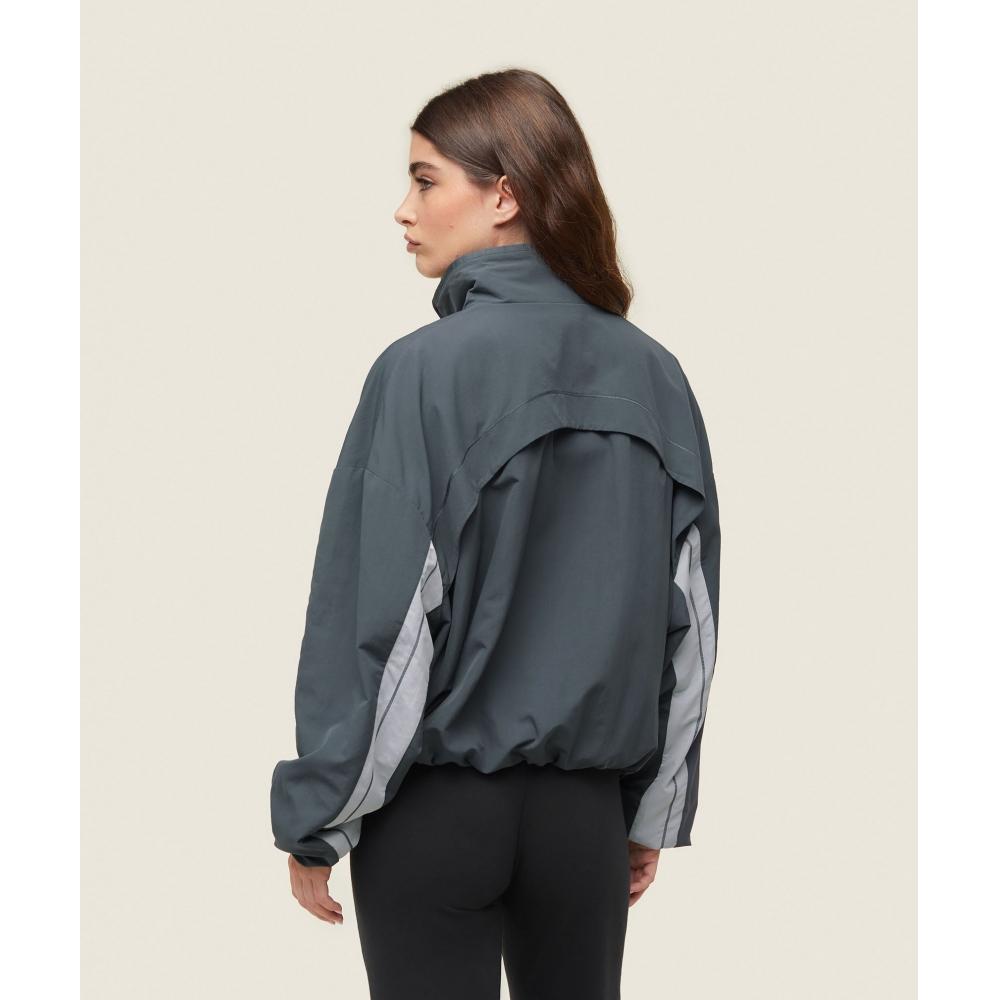 Gymshark Everywear Coaches Track Jacket Faded Black Ice Grey B2c2d Bczy