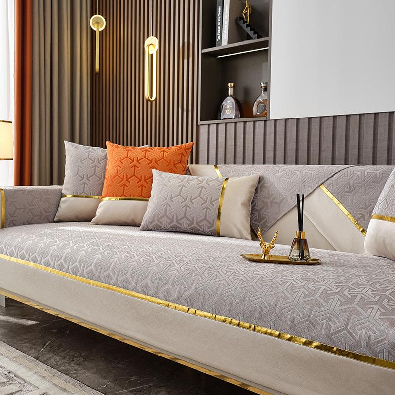 Light Luxury Chenille Sofa Cushion Non-Slip Simple Modern Sofa Cushion Four Seasons Universal Cloth Liner Thickened
