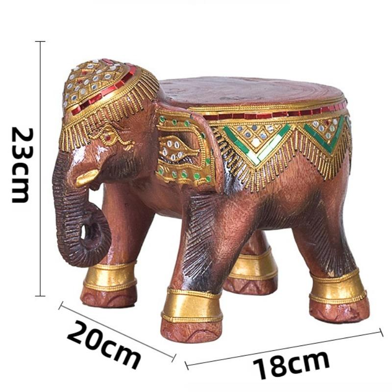 Elephant Shoe Changing Stool Wooden Children Stools Multifunctional Modern Living Room Stool Aesthetic Luxury Entrance Stools