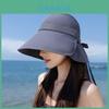 Cappello da sole estivo a tesa larga in poliestere traspirante per donne, per viaggi all'aperto