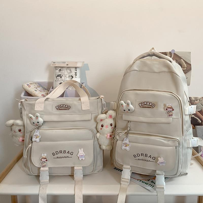 Children's Schoolbag Elementary School Students Girls Junior High School Students High School Two-piece Set Backpack