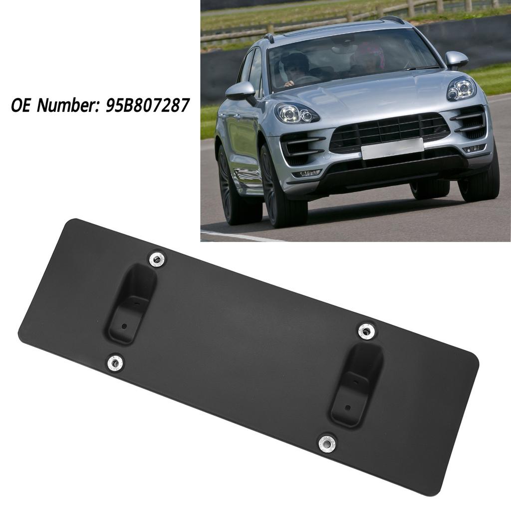 Front License Plate Bracket 95B807287 Bumper License Plate Mount Holder for 95B 2014 to 2018 Front License Plate Bracket License Plate Covers Frames