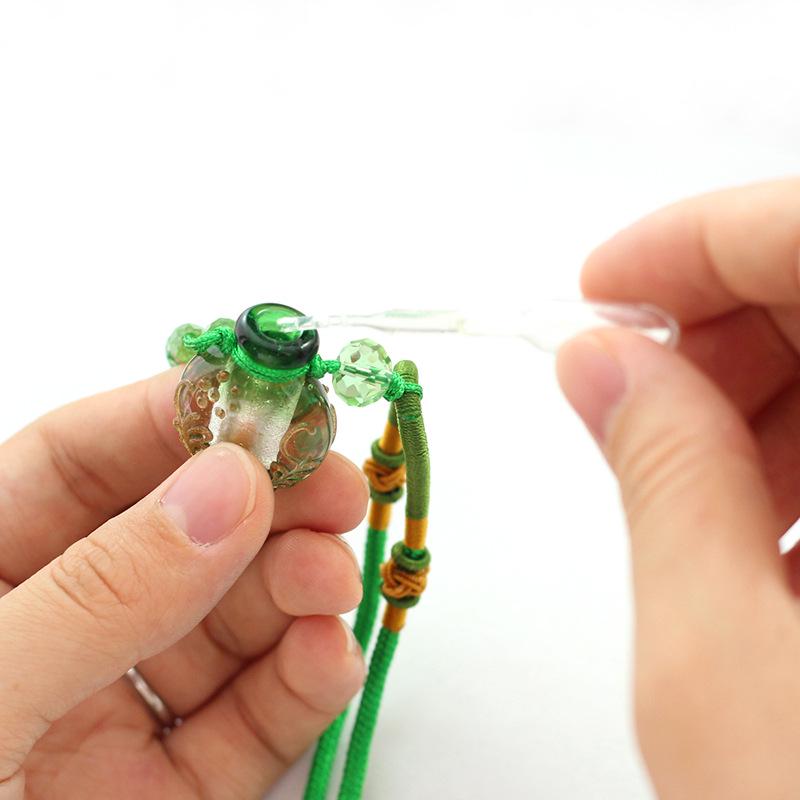 1PC Murano Glass Perfume Baroque Necklaces Essential Oil Vials Aroma Perfume Bottle Necklace