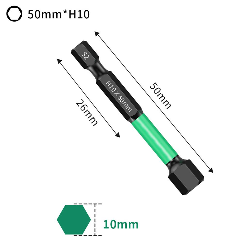 1/1 Inch Hex Magnetic Screwdriver Bit 11mm Alloy Steel Repair Tool For Screwdrivers Electric Screwdrivers Hand Drill