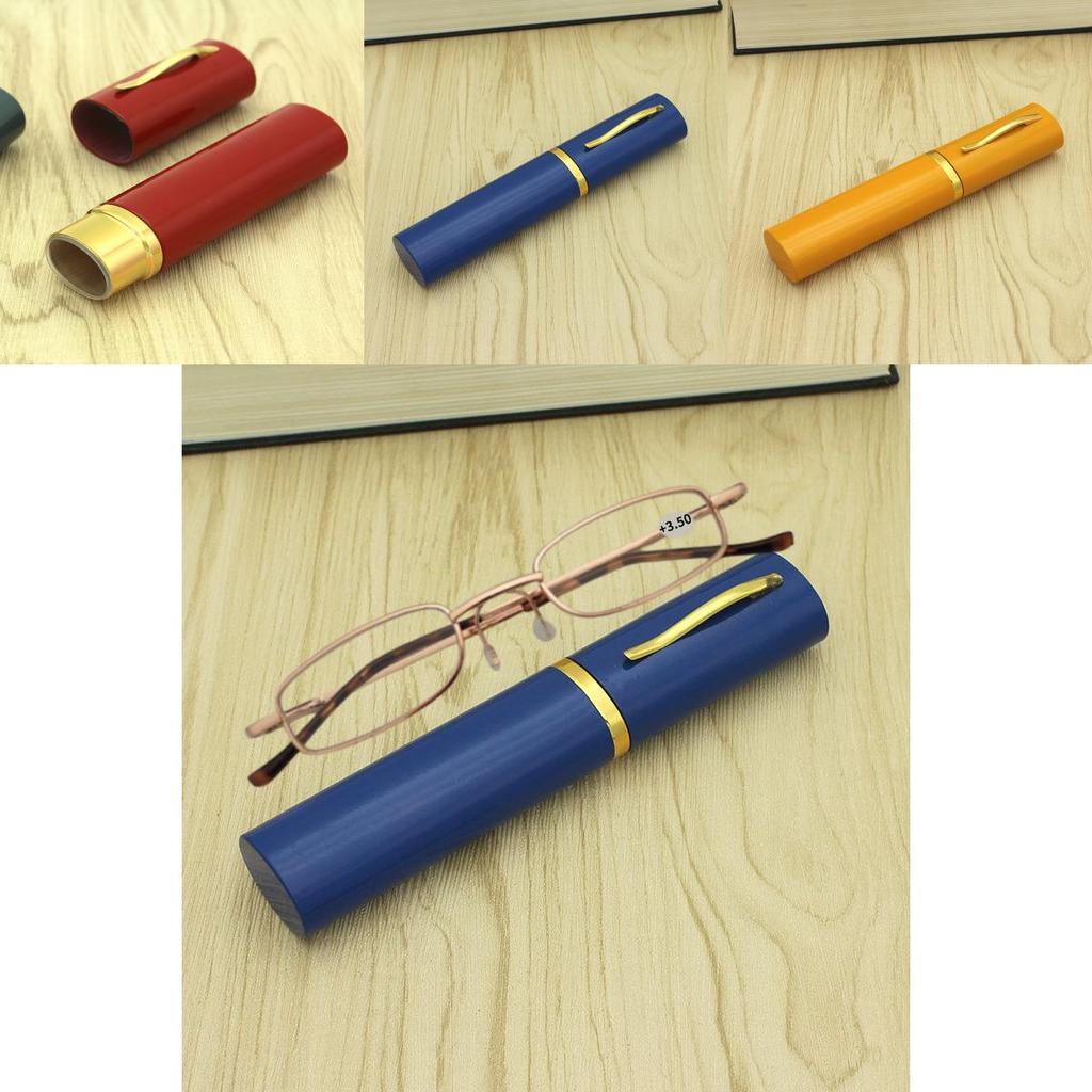 Portable Aluminum Reading Glasses With Storage Box Closure For Daily Carry