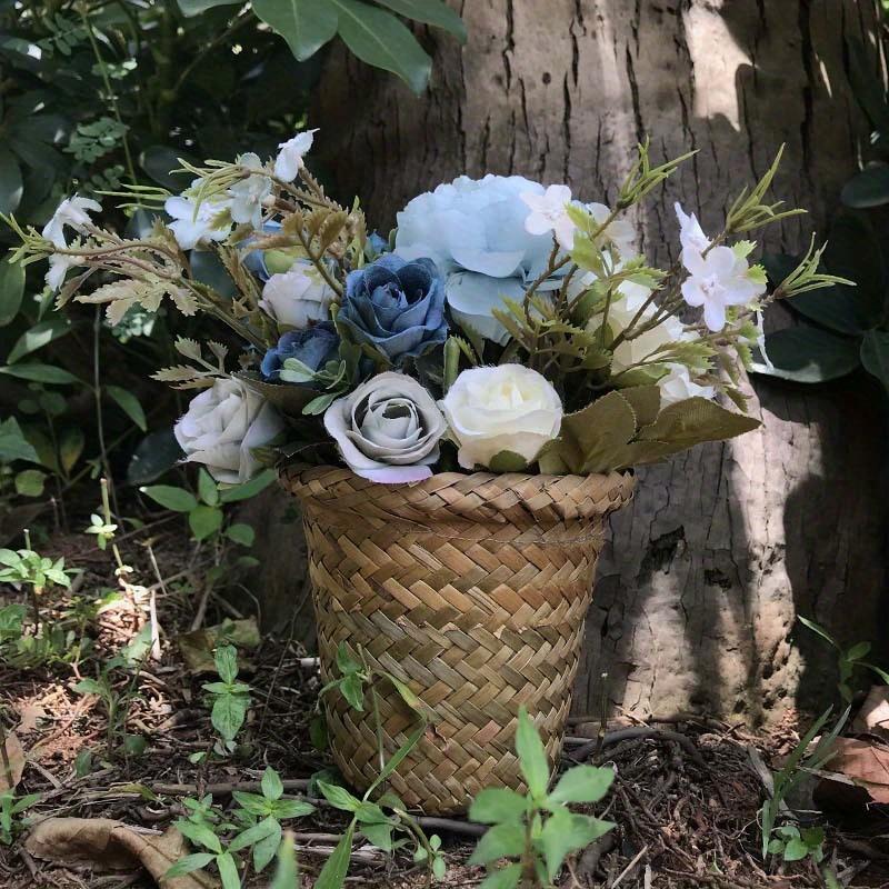 1Pc Round Waterproof Pot for Balcony Gardening with Rustic Style Multiple Uses Versatile Sturdy Plastic Pot for Climbing Plants