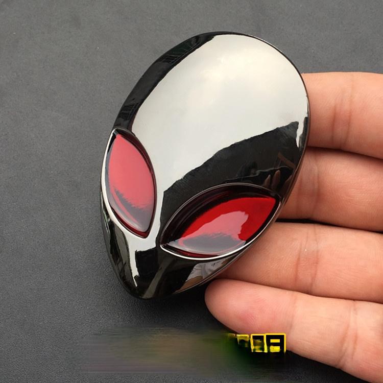 1 buc. metal 3D Alienware cap de extraterestru autocolant logo vinil emblemă emblemă motocicletă capac auto autocolant caroserie