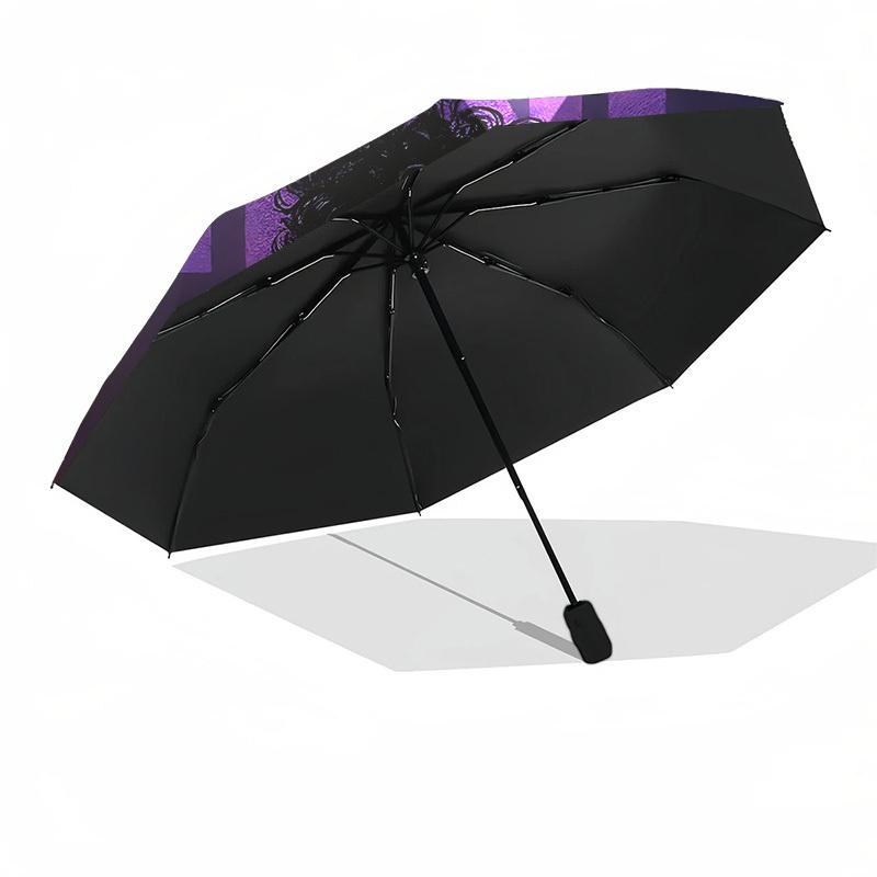 1pc Prince Musician Automatic Folding Umbrella, Portable Collapsible Design, Casual Outdoor Accessory L1202025