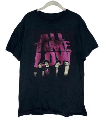 Rzadka Koszulka Unisex Zespołu Muzycznego All Time Low Czarna S-5XL Koszulka Unisex FF234
