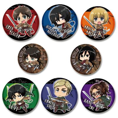 Spille Anime 32/44/58mm Attack on Titan Cartone Animato Armin Arlert/Eren Jaeger Spille da Bavero Spilla Zaino Gioielli Collezioni Regali per Fan