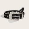 Women's Wide Rhinestone Belt – European & American Fashion Sequin Design