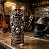Slipknot Band Theme Embossed Beer Mug, Heavy Metal Rock Periphery, Dark Industrial Style Collection Glass