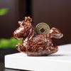 Resin Animal Decor With Natural Crystal Chips For Home Office Gift