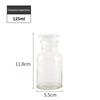 Brown Transparent Thickened Wide-Mouth Frosted Glass Reagent and Medicine Bottle