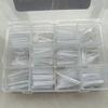 Mixed 12 Types Nail Tips Sets Clear Forms Pointed/Trapezoidal Nails Gel Extension Molds Acrylic Ultra-Thin False Nails
