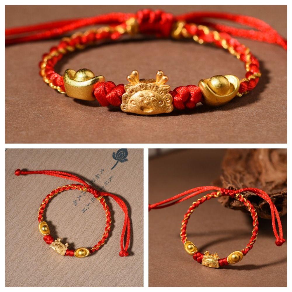 

Богатый браслет удачи Браслет удачи Drogon Zodiac Lucky Red Rope Party