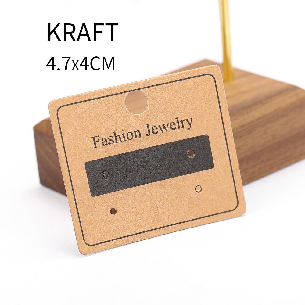 50 pièces Cartes d'Affichage pour Boucles d'Oreilles et Colliers pour Boîte à Bijoux Carte d'Accrochage en Carton Carde pour Clous d'Oreilles Carte en Papier Bijoux DIY