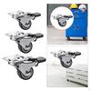 Heavy Duty Swivel Caster Wheel Set with Brake for Furniture Protection
