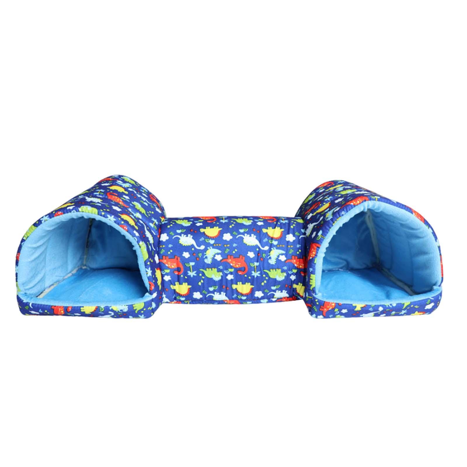 

Hamster Hideout Tube Breathable Self Entertainment Guinea Pig Tunnel Bunny House for Rat Small Pets Ferret Squirrel Chinchilla синий
