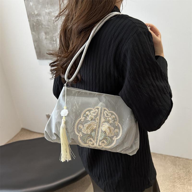 New Chinese Style Crossbody Bag With Soft Pu And Seam Details For Summer Fashion